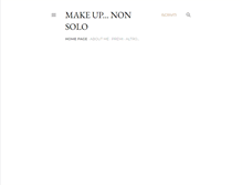 Tablet Screenshot of makeupnonsolo.com